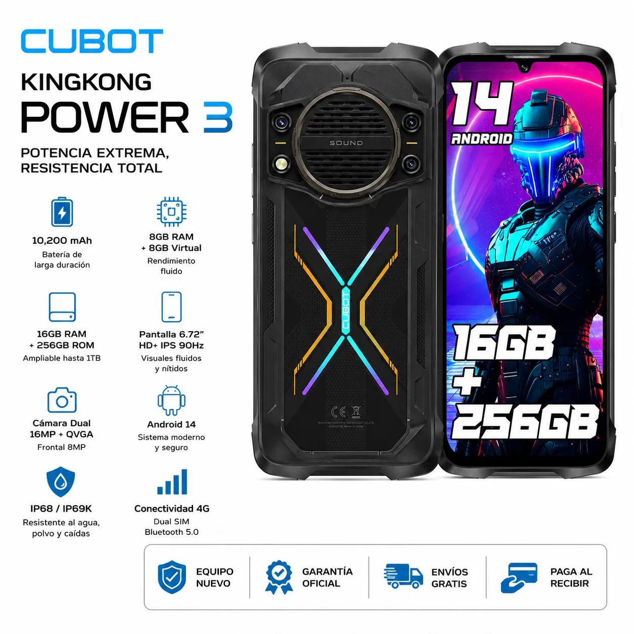 Cubot KingKong Power 3 De 256GB/16RAM | Punto L&S Technology